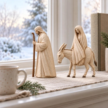 ✨ Journey to Bethlehem – Christmas Nativity Figurine Set