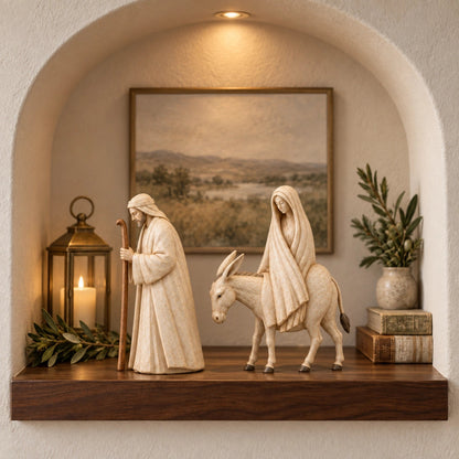 ✨ Journey to Bethlehem – Christmas Nativity Figurine Set