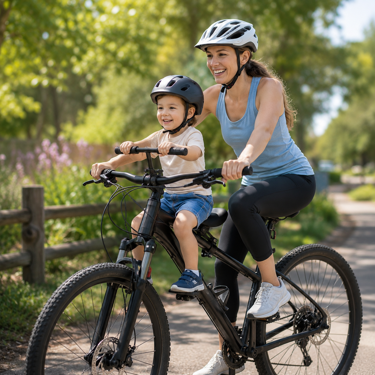 🚲Front-Mounted Kids Bike Seat Set