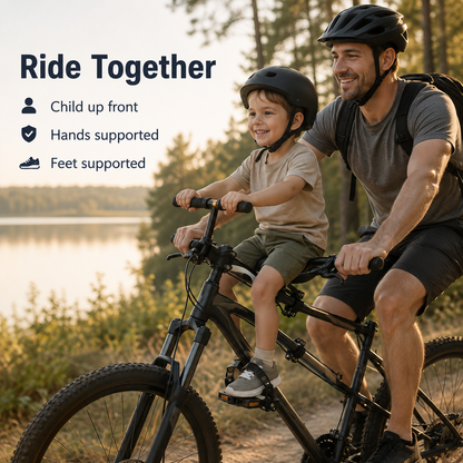 🚲Front-Mounted Kids Bike Seat Set