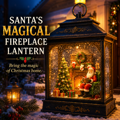 🎅 Santa’s Magical Fireplace Lantern-🎄 Bring the Magic of Christmas Home🎅