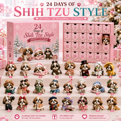 🎄 50% OFF! 24 Days of Shih Tzu Magic – A Cute Surprise Every Day 🐶✨