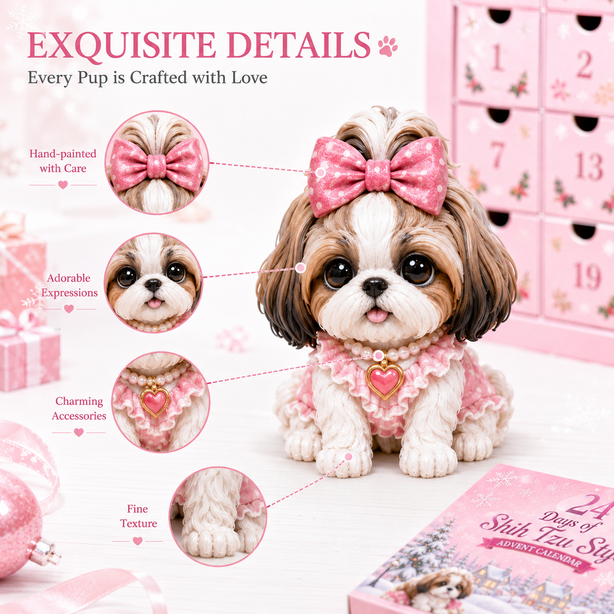 🎄 50% OFF! 24 Days of Shih Tzu Magic – A Cute Surprise Every Day 🐶✨