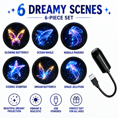 💡New HD Christmas Projector – 6 or 10 Festive Scenes