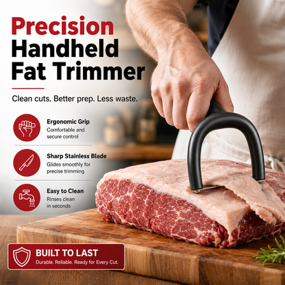 🥩 Handheld Fat Trimmer for Beef & Pork BBQ Prep