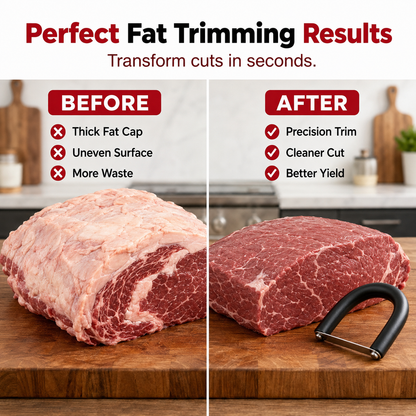 🥩 Handheld Fat Trimmer for Beef & Pork BBQ Prep