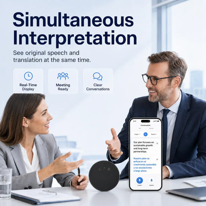 🔥LAST DAY 49% OFF🔥Handheld AI Translator Device – Real Time Voice Interpreter for Multi Language Conversations