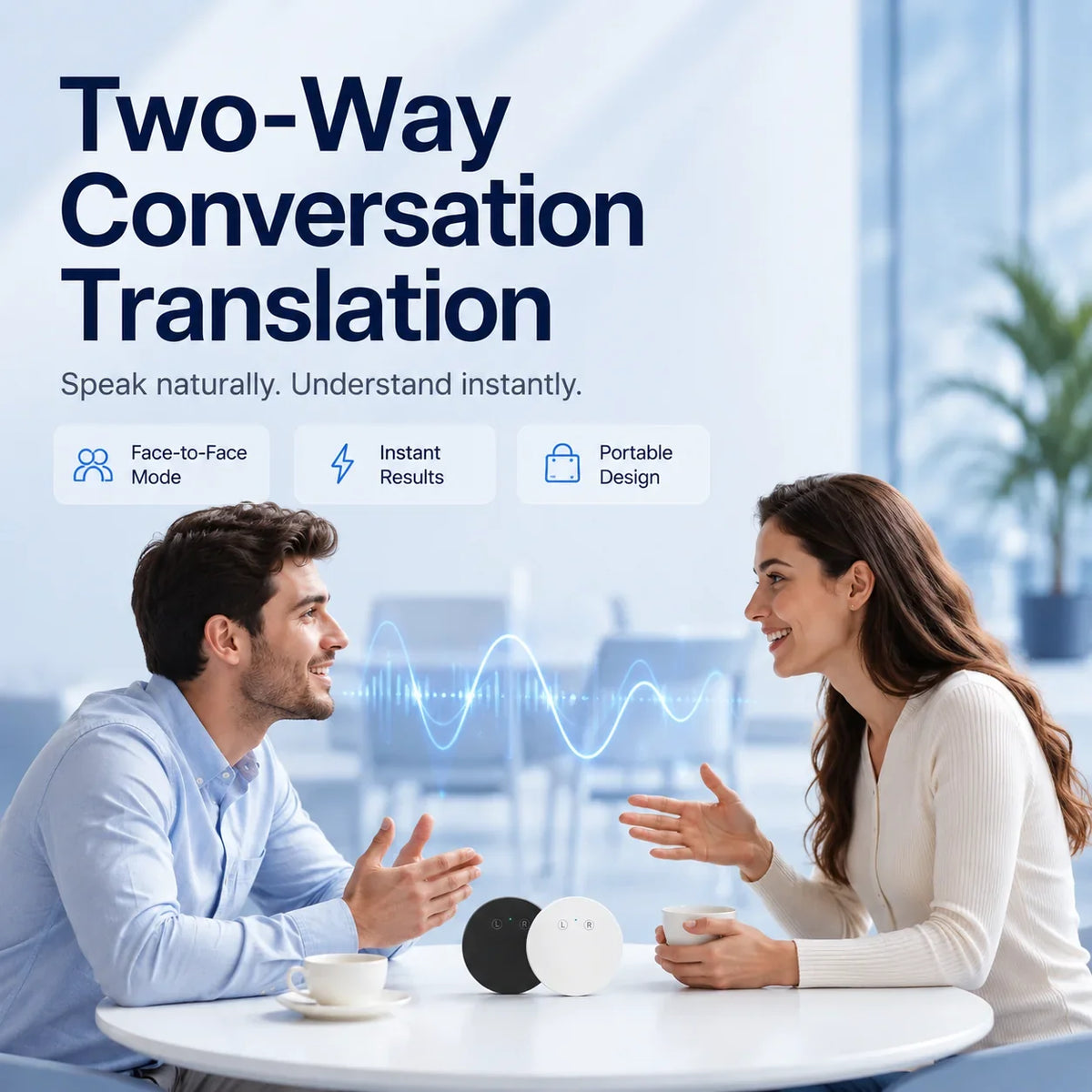 🔥LAST DAY 49% OFF🔥Handheld AI Translator Device – Real Time Voice Interpreter for Multi Language Conversations