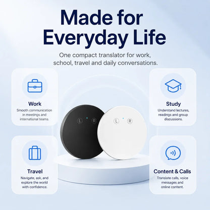 🔥LAST DAY 49% OFF🔥Handheld AI Translator Device – Real Time Voice Interpreter for Multi Language Conversations