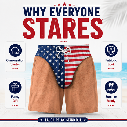 🔥Men’s Funny Gag Gift Beach Shorts