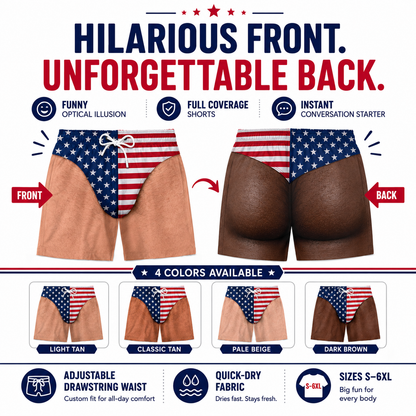 🔥Men’s Funny Gag Gift Beach Shorts