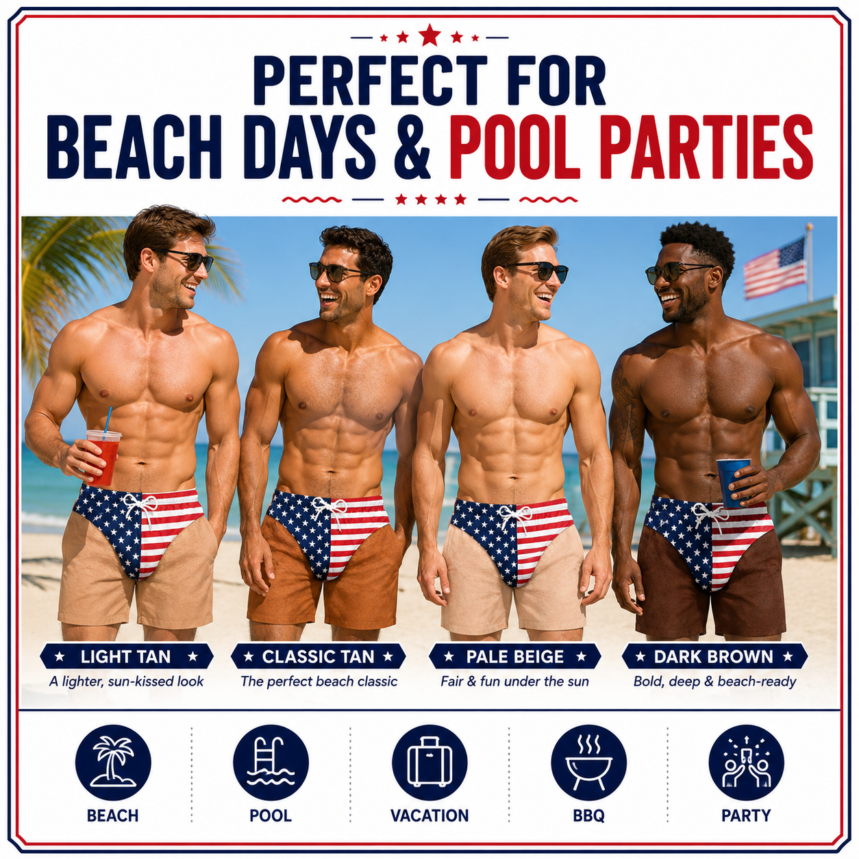🔥Men’s Funny Gag Gift Beach Shorts
