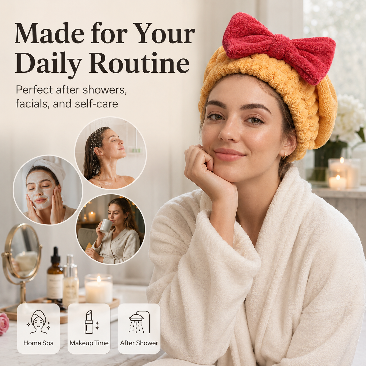 🎁Hot Sale 50％ OFF🔥Women's super absorbent and quick-drying hair drying cap