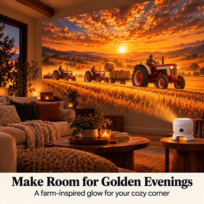 🚜 Tractor & Farm Scene Room Projector – Wall & Ceiling Décor for Tractor Lovers