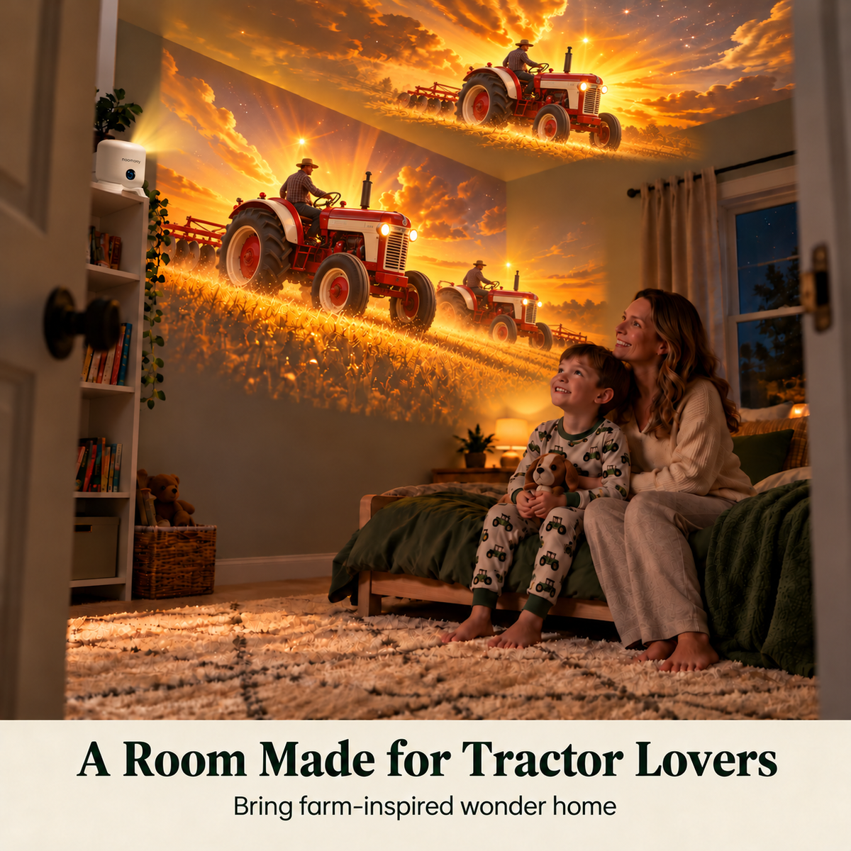 🚜 Tractor & Farm Scene Room Projector – Wall & Ceiling Décor for Tractor Lovers