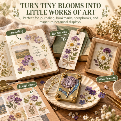 🌼 50% OFF Today! Mini Flower Press Keepsake for Tiny Blooms & Petals
