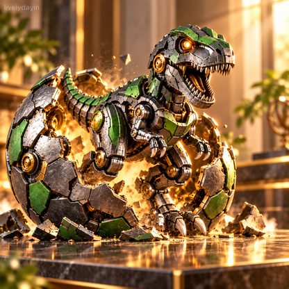 🦖🔥 Mechanical T-Rex Egg – From Mysterious Egg to Mighty Robotic Dinosaur! 🥚⚙️✨