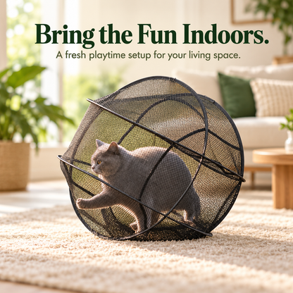 🔥New Portable 360° Cat Playpen – Their Safe Little Space Anywhere