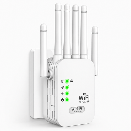 🛜Whole-Home WiFi Extender – Up to 9,800 Sq Ft Coverage with 6 External Antennas🔥