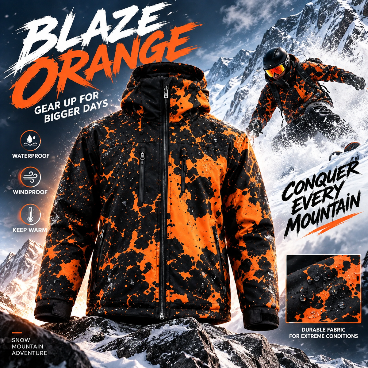 🔥Last Day 50% OFF❄️ Snow-Activated Jacket – Two Looks in One