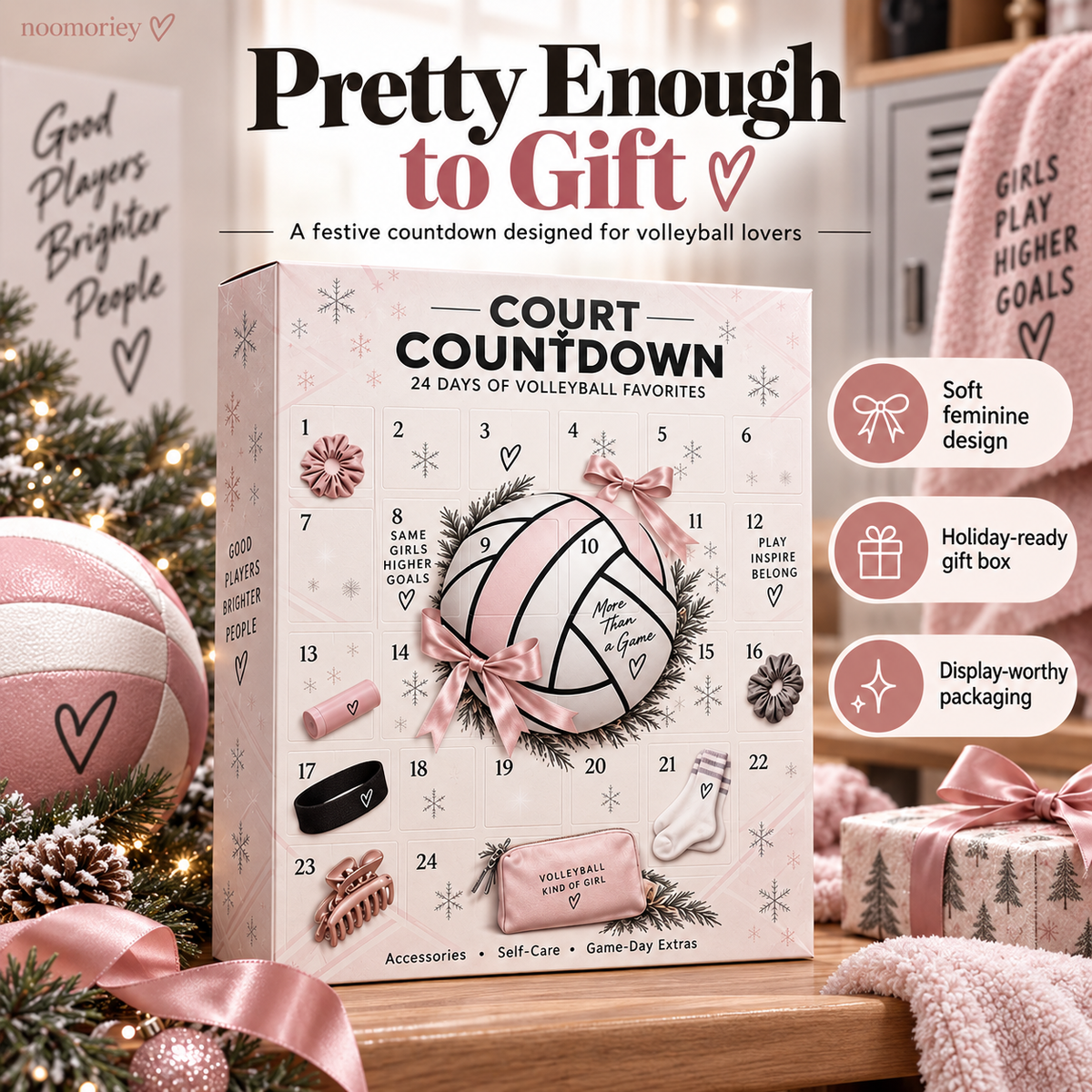 🎁24-Day Volleyball Advent Calendar – Gifts for Players & Fans