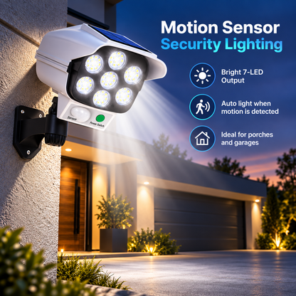🚨 Solar Simulated Surveillance Camera Light | Motion Sensor + Remote Control + No Wiring ☀️
