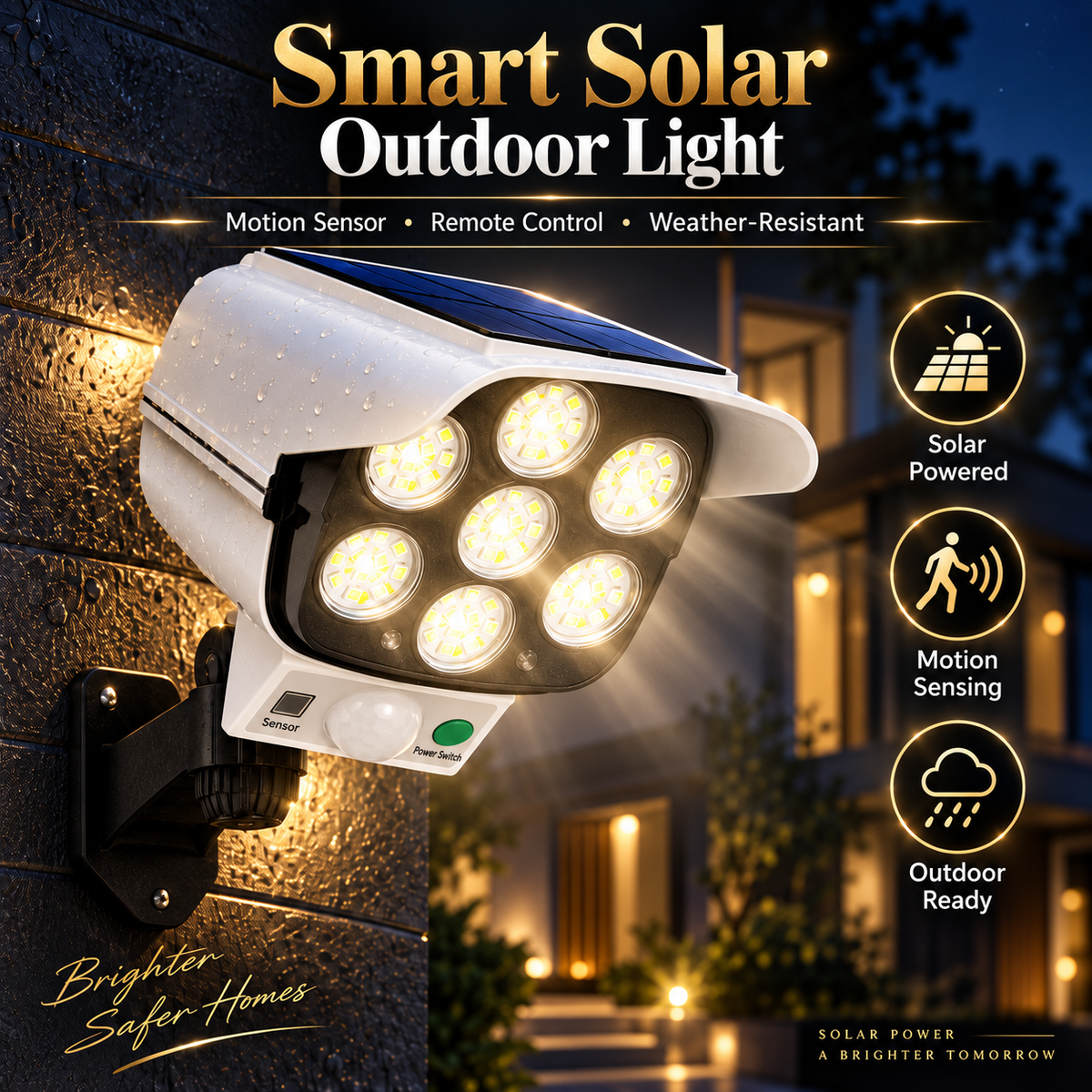 🚨 Solar Simulated Surveillance Camera Light | Motion Sensor + Remote Control + No Wiring ☀️