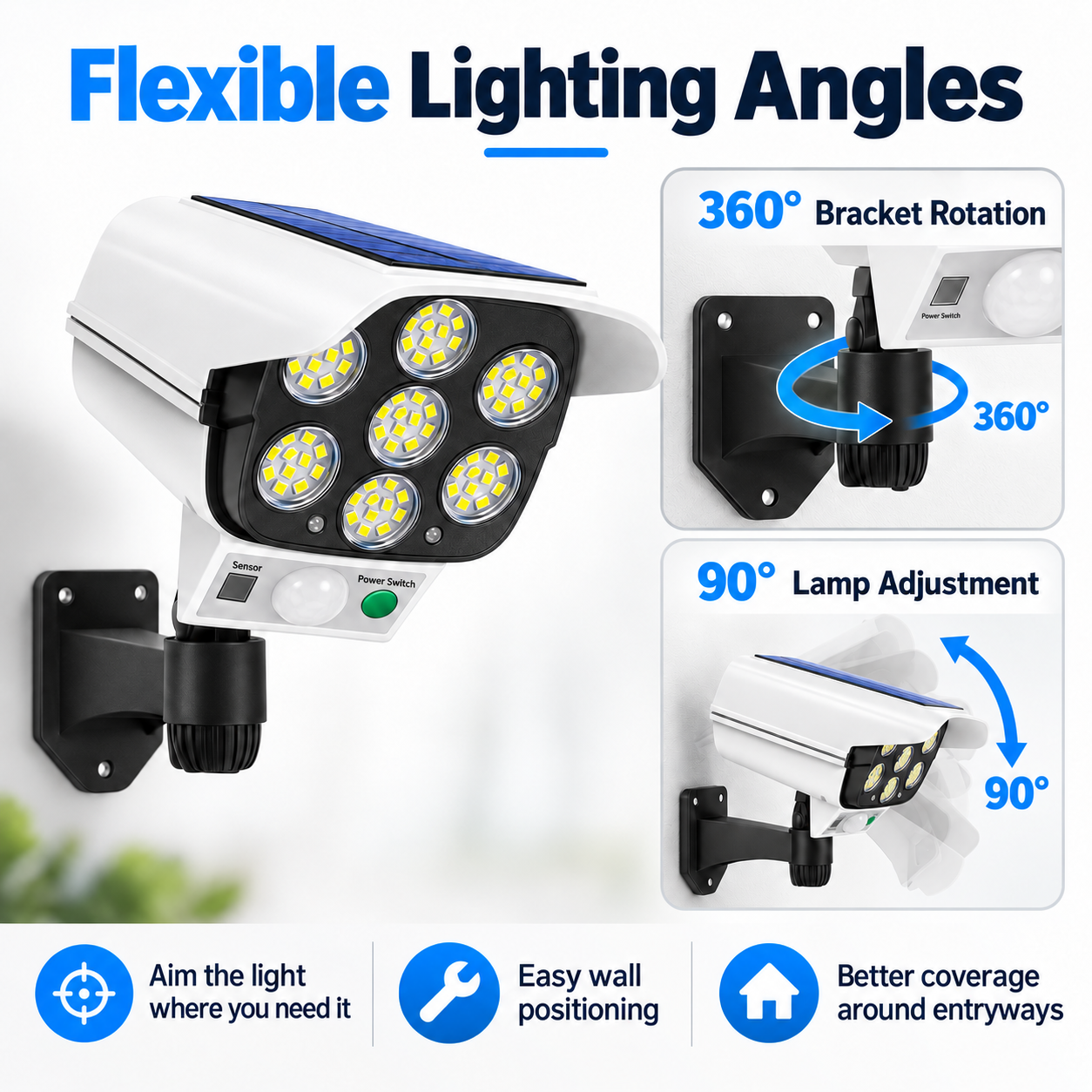 🚨 Solar Simulated Surveillance Camera Light | Motion Sensor + Remote Control + No Wiring ☀️