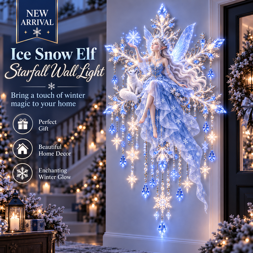 🔥Last Day 50% OFF❄️Ice Snow Elf Starfall Wall Light