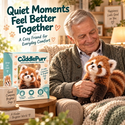🐾❤️ CuddlePurr™ Red Panda – Interactive Plush Companion | A Little Friend, A Lot of Love🐾