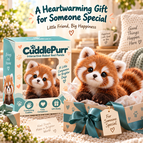 🐾❤️ CuddlePurr™ Red Panda – Interactive Plush Companion | A Little Friend, A Lot of Love🐾