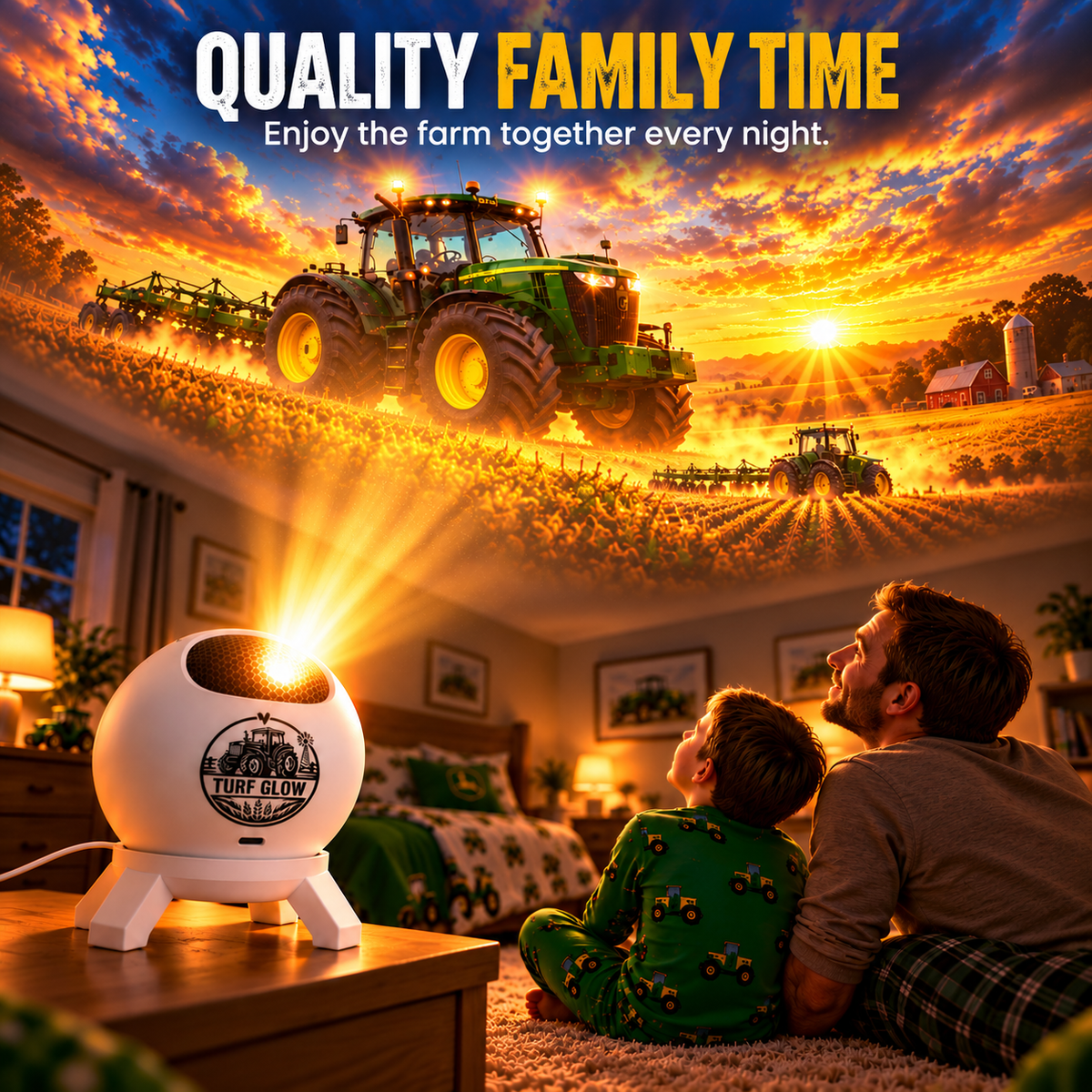 🔥HOT SALE 50% OFF 🚜 Tractor Dream Projector ✨ Bring the Farm Adventure Home