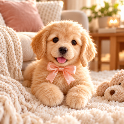 🎁Realistic Robotic Golden Retriever Puppy 🐕The Cutest Christmas Surprise