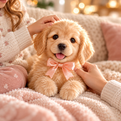 🎁Realistic Robotic Golden Retriever Puppy 🐕The Cutest Christmas Surprise