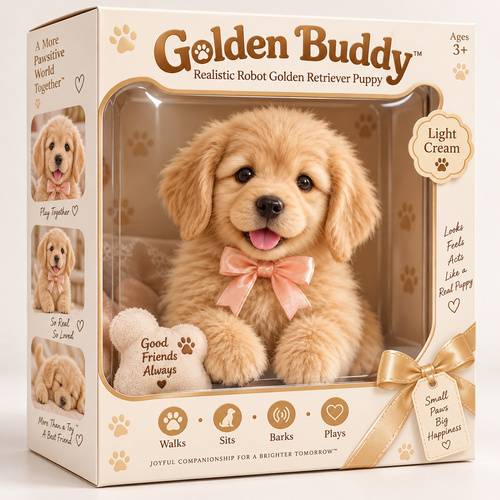 🎁Realistic Robotic Golden Retriever Puppy ✨The Cutest Christmas Surprise