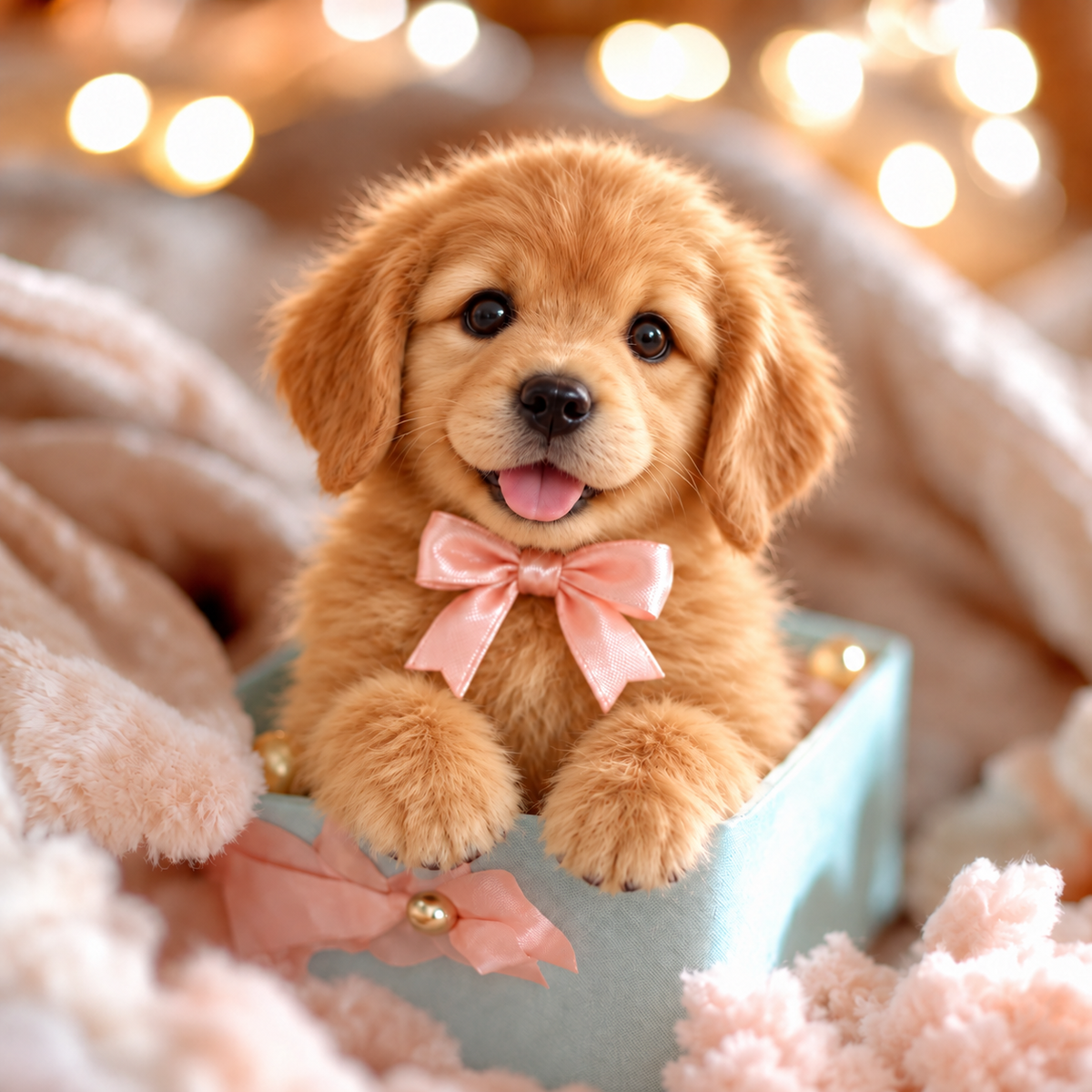 🎁Realistic Robotic Golden Retriever Puppy 🐕The Cutest Christmas Surprise