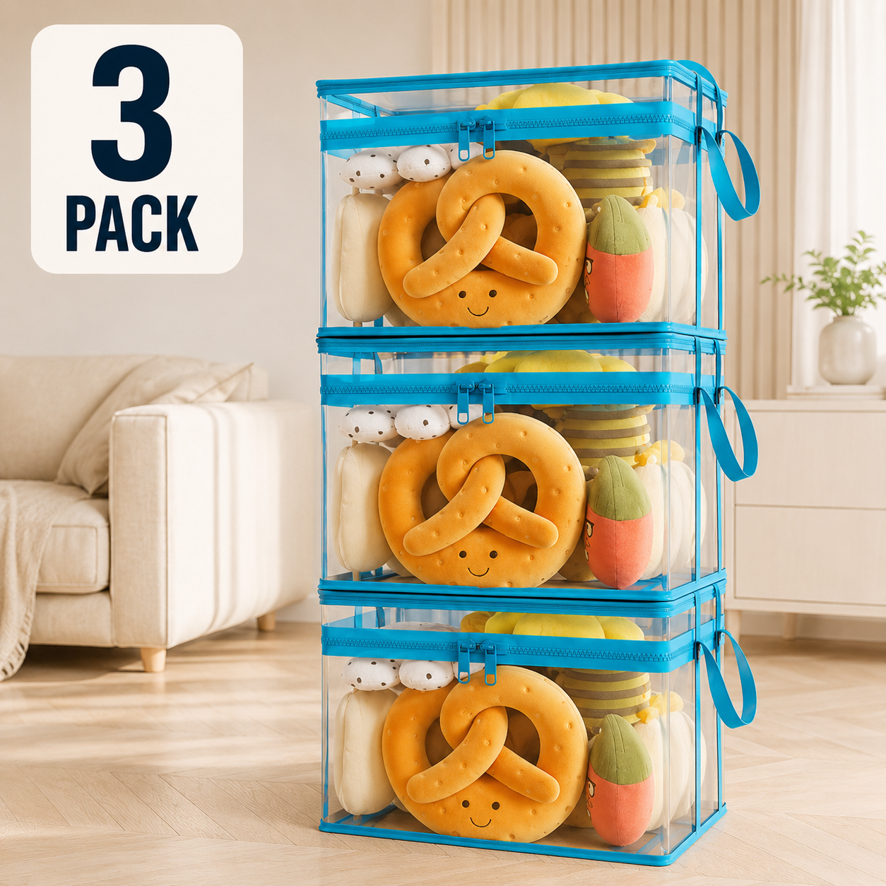 🧺Large Clear Storage Box✨ Keep Your Home Organized