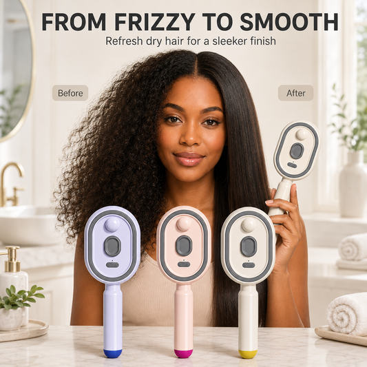 💫SAVE 50% NOW🪮✨Steam Mist Straightening Comb – Easy Salon-Like Hair