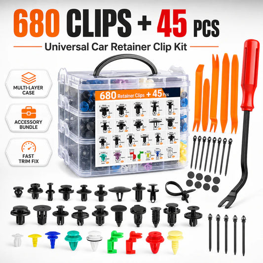 🚗50% OFF TODAY🔧725PCS Car Retainer Clip Kit with Remover 🧰