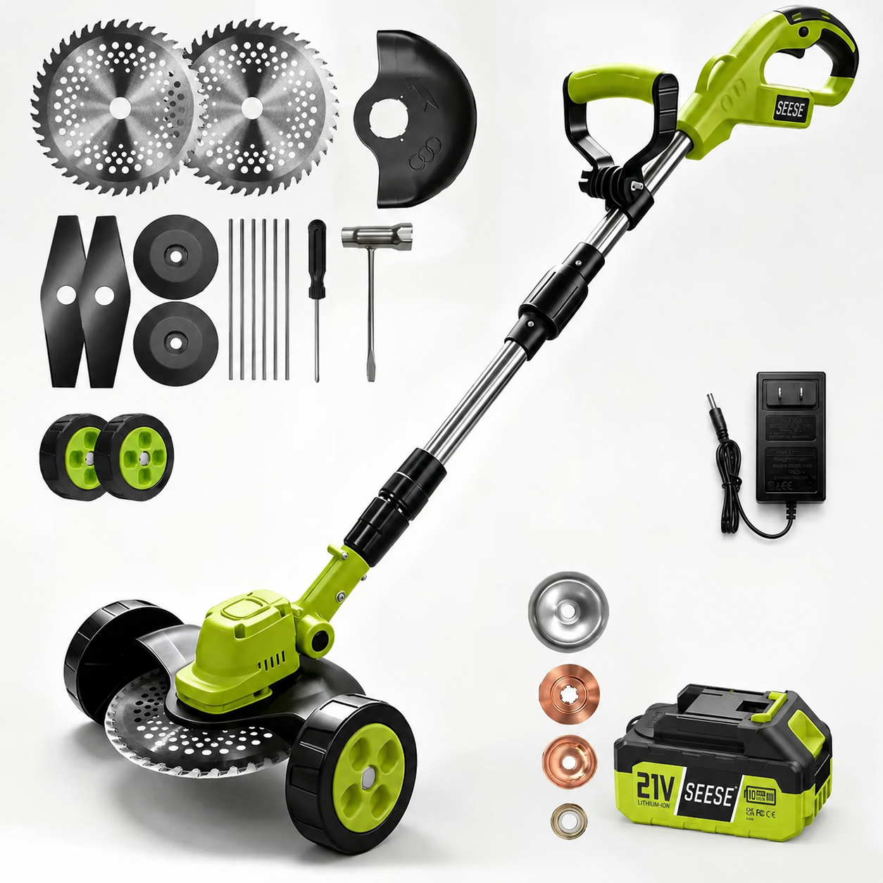 🌿55% OFF TODAY⚡ 3-in-1 Cordless Grass Trimmer with 2 Batteries