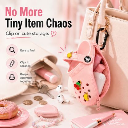 🔥Last Day 30% OFF! – ✨ Mini Clog Charm Pouch