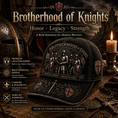 ⚡ Bound By Honor Forged In Steel – Knights Templar Cap