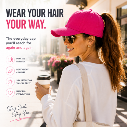 🎁LAST DAY 50% OFF | Ponytail Baseball Cap – Made For Ponytails, Built For Everyday Comfort