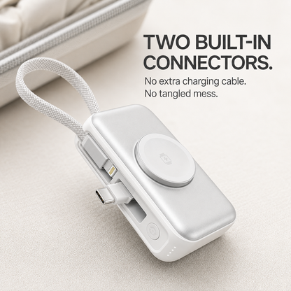 🔋 3-in-1 Mini Power Bank – One Compact Charger For All Your Devices