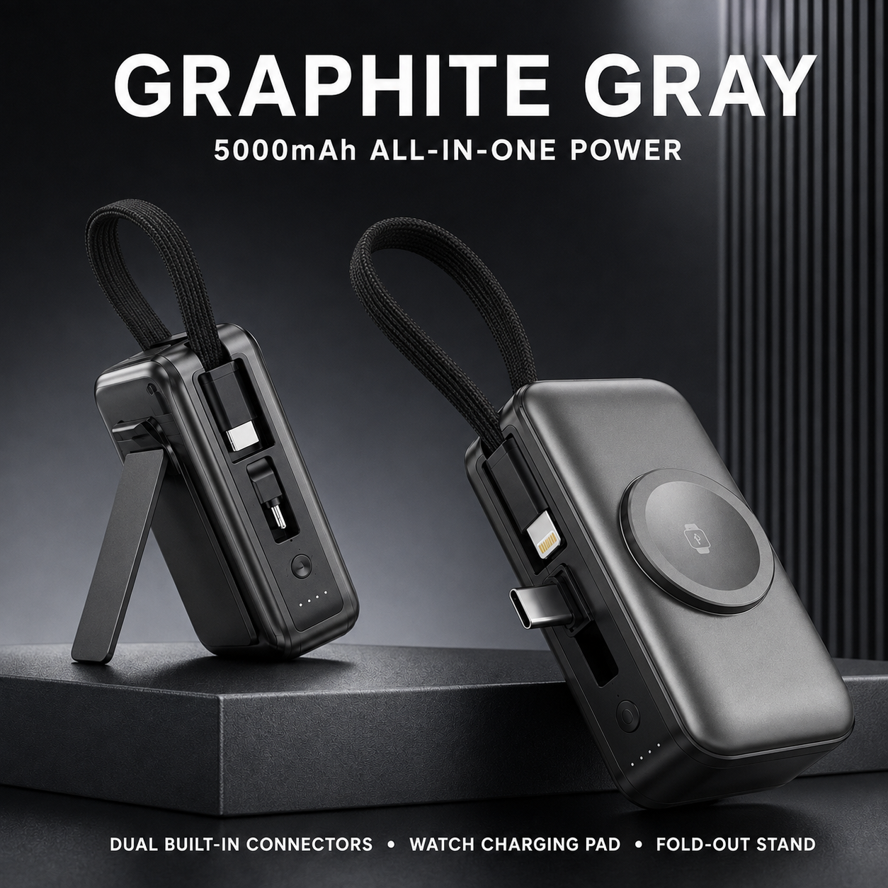 🔋 3-in-1 Mini Power Bank – One Compact Charger For All Your Devices