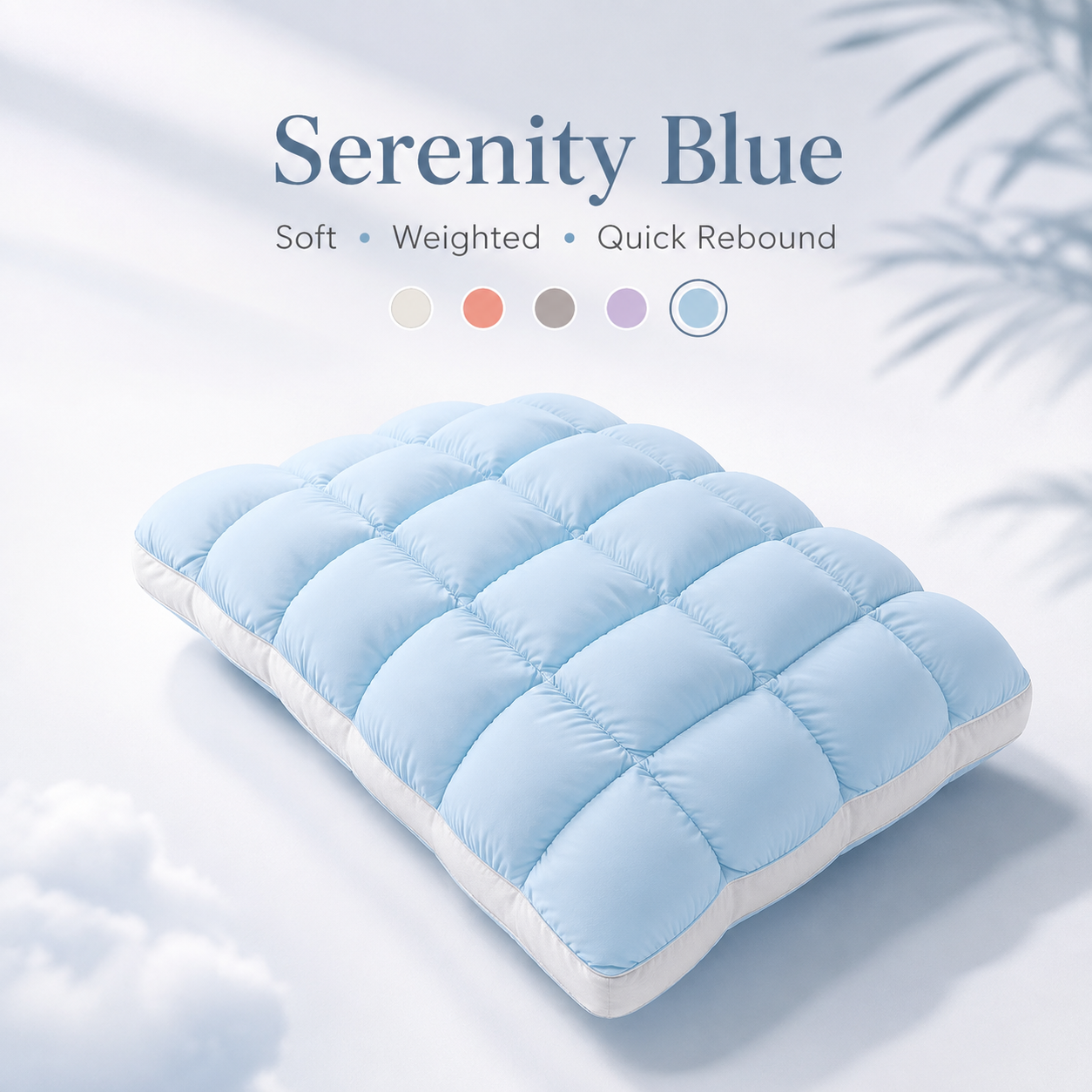 🌠💤Cloud-Like Weighted Comfort Pillow – Soft Neck Support