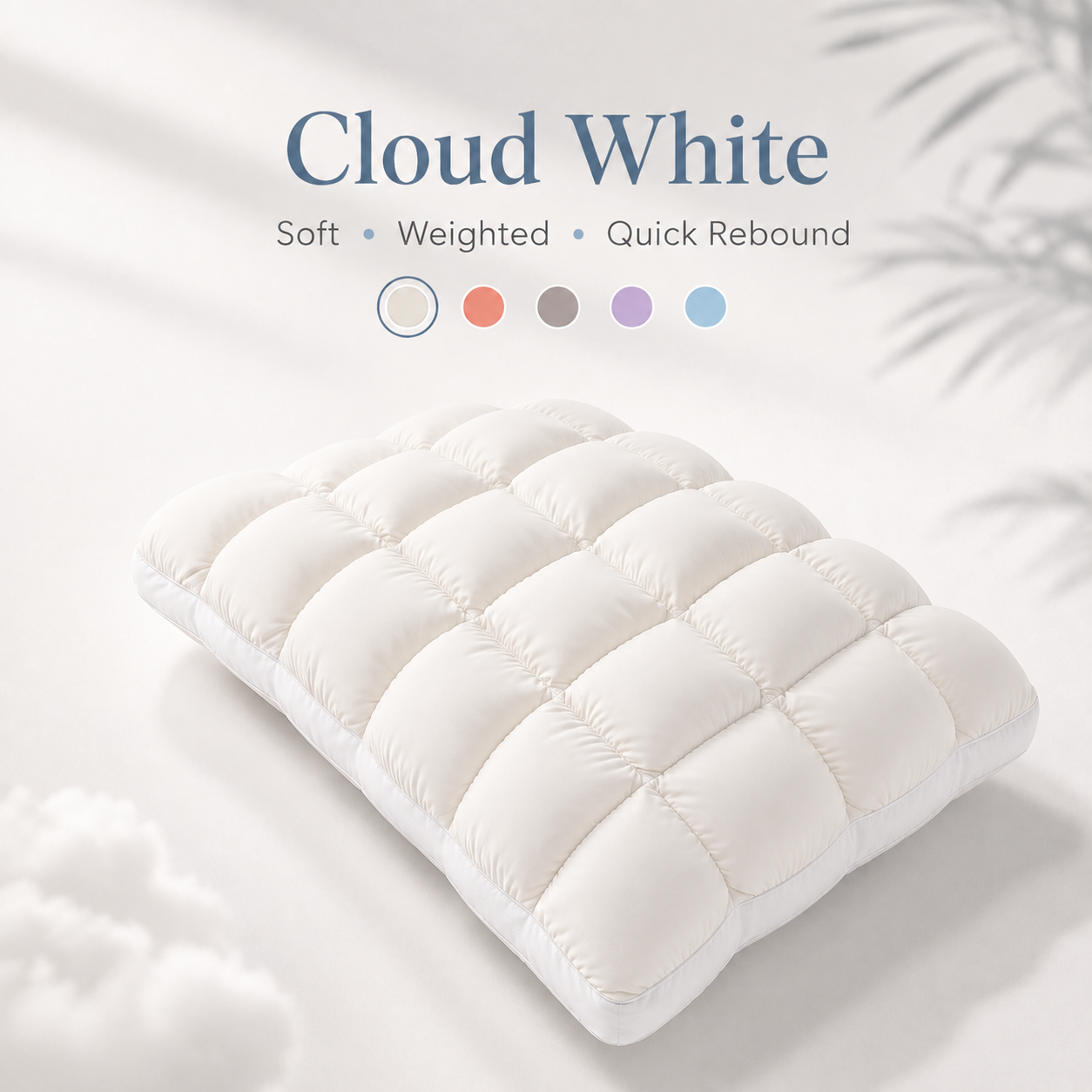 🌠💤Cloud-Like Weighted Comfort Pillow – Soft Neck Support