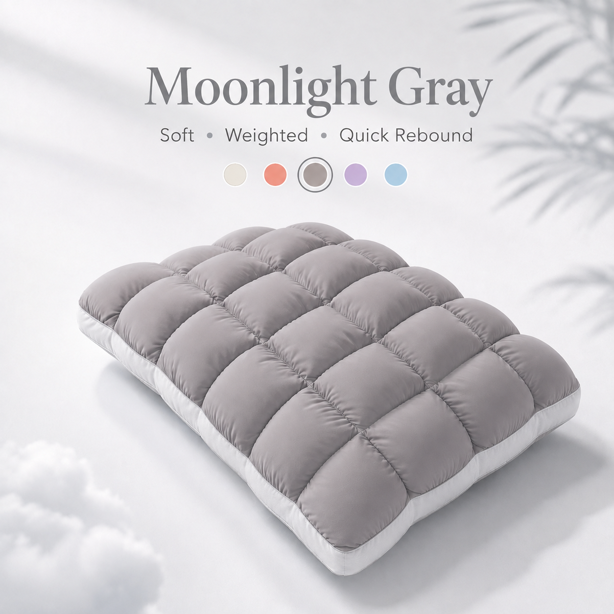 🌠💤Cloud-Like Weighted Comfort Pillow – Soft Neck Support