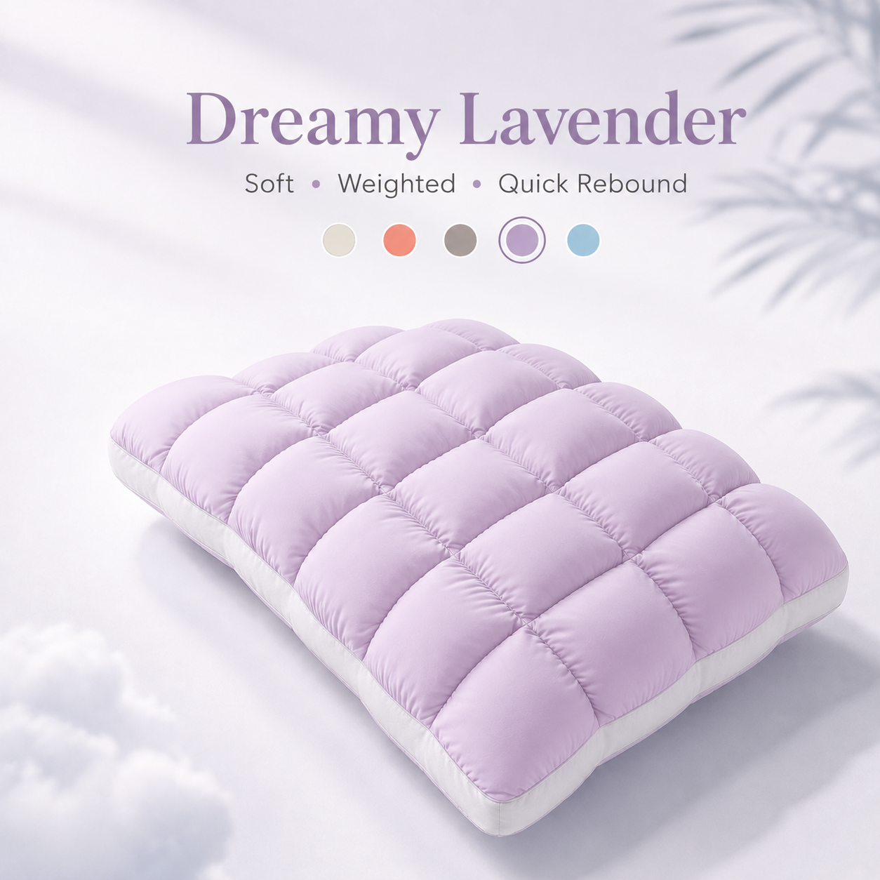 🌠💤Cloud-Like Weighted Comfort Pillow – Soft Neck Support