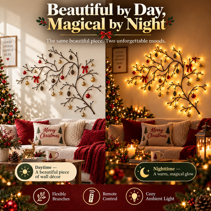 ✨ Flexible LED Branch Lights | Remote-Controlled Holiday Wall Decor - image 7
